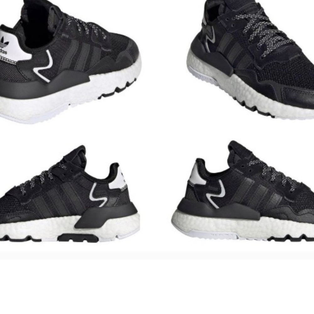 ADIDAS nite jogger black/ white